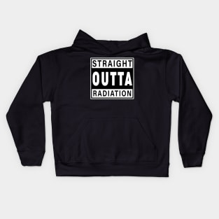 Straight outta radiation - Cancer quote Kids Hoodie